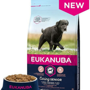 Eukanuba Caring Senior Large Breed 15kg Ξηρά Τροφή για Ηλικιωμένους Σκύλους Μεγαλόσωμων Φυλών με Κοτόπουλο
