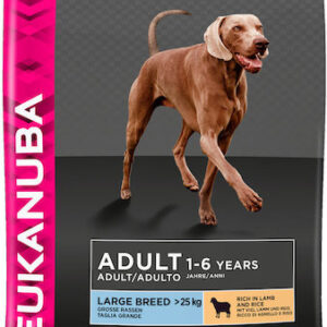 Eukanuba Adult Large Breed 12kg Ξηρά Τροφή χωρίς Γλουτένη για Ενήλικους Σκύλους Μεγαλόσωμων Φυλών με Ρύζι και Αρνί