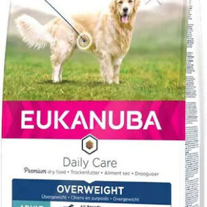Eukanuba Adult Daily Care Overweight 12kg Ξηρά Τροφή Διαίτης, χωρίς Γλουτένη για Ενήλικους Στειρωμένους Σκύλους Μικρόσωμων Φυλών με Κοτόπουλο και Γαλοπούλα