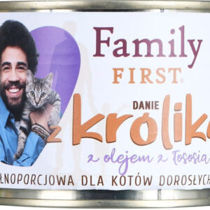 Family First Υγρή Τροφή για Ενήλικες Γάτες σε Κονσέρβα με Κουνέλι χωρίς Γλουτένη 200gr FF-19102