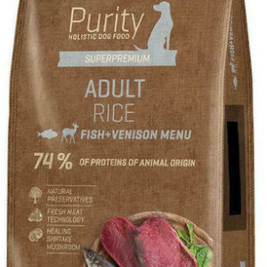 Fitmin Purity Adult Rice 2kg Ξηρά Τροφή χωρίς Σιτηρά & Γλουτένη για Κουτάβια με Ελάφι και Ψάρια
