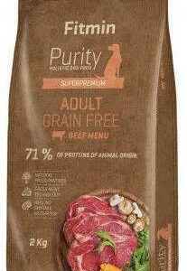 Fitmin Purity Adult 2kg Ξηρά Τροφή χωρίς Σιτηρά για Ενήλικους Σκύλους με Μοσχάρι