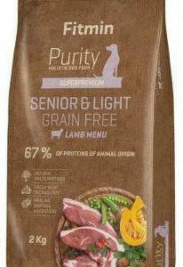 Fitmin Purity Senior & Light 2kg Ξηρά Τροφή Διαίτης, χωρίς Σιτηρά για Ηλικιωμένους Σκύλους με Αρνί, Ρύζι και Τάρανδο