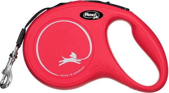 Flexi Πτυσσόμενο Λουρί/Οδηγός Σκύλου Ιμάντας New Comfort M Red 5m έως 25kg (Διάφορα Χρώματα) 0603526