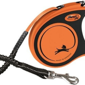 Flexi Πτυσσόμενο Λουρί/Οδηγός Σκύλου Ιμάντας Xtreme Medium σε Πορτοκαλί χρώμα 5m έως 25kg 803430