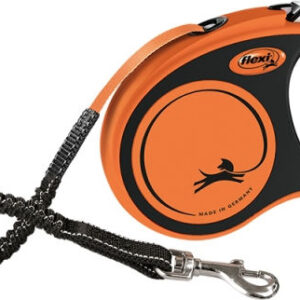 Flexi Πτυσσόμενο Λουρί/Οδηγός Σκύλου Ιμάντας Xtreme FXTRM3 σε Πορτοκαλί χρώμα 5m έως 60kg 803440
