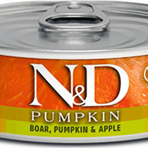 Farmina Pumpkin Υγρή Τροφή για Ενήλικες Γάτες σε Κονσέρβα με Χοιρινό χωρίς Σιτηρά 80gr 22.09.012