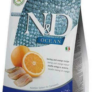 Farmina Ocean Adult Herring & Orange Ξηρά Τροφή χωρίς Σιτηρά για Ενήλικες Γάτες με Ρέγγα Herring / Orange 1.5kg