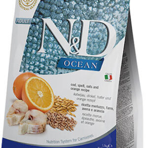 Farmina N&D Ocean Adult Ξηρά Τροφή με Λίγα Σιτηρά για Ενήλικες Στειρωμένες Γάτες με Ψάρια 5kg
