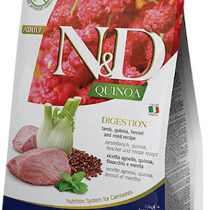 Farmina N&D Quinoa Digestion Ξηρά Τροφή για Ενήλικες Γάτες με Ευαίσθητο Γαστρεντερικό με Αρνί 1.5kg
