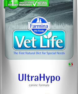 Farmina Vet Life UltraHypo 12kg Ξηρά Τροφή χωρίς Γλουτένη για Ενήλικους Σκύλους με Ψάρια