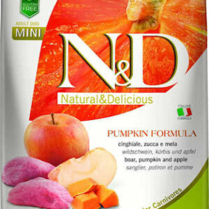 Farmina Pumpkin Boar And Apple Adult Mini 7kg Ξηρά Τροφή χωρίς Σιτηρά & Γλουτένη για Ενήλικους Σκύλους Μικρόσωμων Φυλών με Κρέας και Χοιρινό