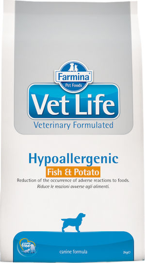 Farmina Vet Life Hypoallergenic 12kg Ξηρά Τροφή για Ενήλικους Σκύλους με Ψάρια και Πατάτες