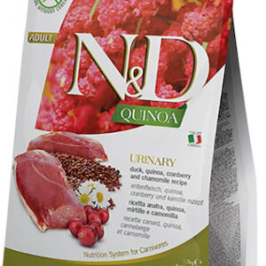 Farmina N&D Quinoa Urinary Adult Ξηρά Τροφή για Ενήλικες Γάτες με Ευαίσθητο Ουροποιητικό με Πάπια 5kg