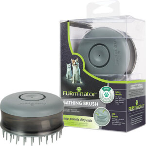 FURminator Bath Brush Χτένα για Διάφορα Μήκη Τρίχας για Περιποίηση Τριχώματος Μαύρο
