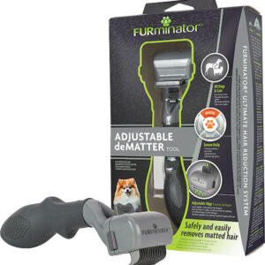 FURminator Adjustable Dematter Tool Χτένα για Διάφορα Μήκη Τρίχας για Περιποίηση Τριχώματος Μαύρο A31-39F691669