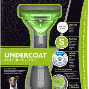 FURminator Undercoat Tool Χτένα Small για Κοντότριχους Σκύλους με Ξυράφι για Απομάκρυνση Τριχών Μαύρο FUR151081