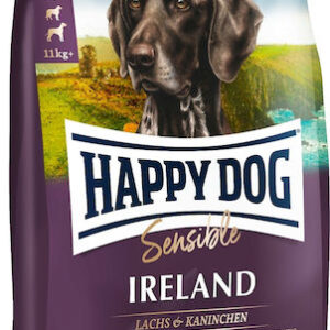 Happy Dog Ireland 12.5kg Ξηρά Τροφή χωρίς Γλουτένη για Ενήλικους Σκύλους Μεσαίων & Μεγαλόσωμων Φυλών με Κουνέλι και Σολομό
