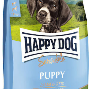 Happy Dog Puppy 10kg Ξηρά Τροφή χωρίς Γλουτένη για Κουτάβια Μεσαίων & Μεγαλόσωμων Φυλών με Αρνί και Ρύζι