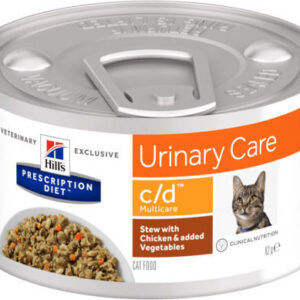 Hill's Prescription Diet Urinary Care c/d Multicare Stew Υγρή Τροφή για Ενήλικες Γάτες σε Κονσέρβα με Κοτόπουλο και Λαχανικά 82gr 55040526