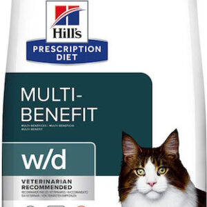 Hill's Prescription Diet w/d Feline Digestive/Weight Management Ξηρά Τροφή για Ενήλικες Στειρωμένες Γάτες με Ευαίσθητο Γαστρεντερικό με Κοτόπουλο 1.5kg