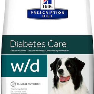 Hill's Prescription Diet w/d Diabetes Care 4kg Ξηρά Τροφή Διαίτης για Ενήλικους Σκύλους με Κοτόπουλο