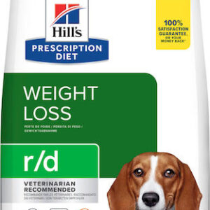 Hill's Prescription Diet r/d Weight Reduction 4kg Ξηρά Τροφή Διαίτης, χωρίς Γλουτένη για Ενήλικους Σκύλους με Κοτόπουλο