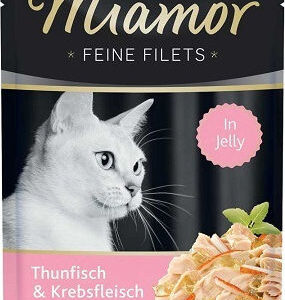 Miamor Feine Filets Jelly Υγρή Τροφή για Ενήλικες Γάτες σε Φακελάκι με Καβούρι και Τόνο 100gr