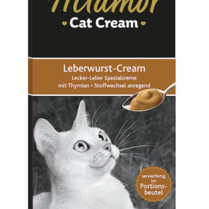 Miamor Cat Cream Υγρή Τροφή για Ενήλικες Γάτες σε Φακελάκι με Συκώτι 6x15gr
