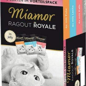 Miamor Ragout Royale Υγρή Τροφή για Ενήλικες Γάτες σε Κονσέρβα με Γαλοπούλα, Μοσχάρι και Σολομό 12x100gr