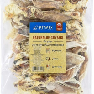 Petmex Rabbit Fur Λιχουδιά Σκύλου Αυτί με Λαγό 500gr