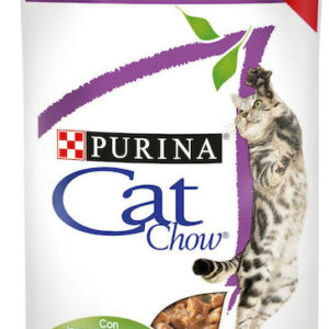 Purina Cat Chow Hairball Υγρή Τροφή για Γάτες σε Φακελάκι με Κοτόπουλο 85gr