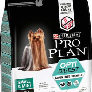 Purina Pro Plan OptiDigest Small & Mini Adult 2.5kg Ξηρά Τροφή χωρίς Σιτηρά & Γλουτένη για Ενήλικους Σκύλους Μικρόσωμων Φυλών με Γαλοπούλα