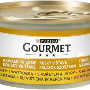 Purina Gourmet Gold Υγρή Τροφή για Ενήλικες Γάτες σε Κονσέρβα με Συκώτι 85gr 286869