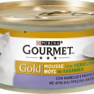 Purina Gourmet Gold Υγρή Τροφή για Ενήλικες Γάτες σε Κονσέρβα με Αρνί 85gr