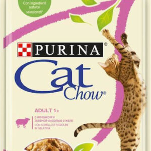Purina Chow Υγρή Τροφή για Ενήλικες Γάτες σε Φακελάκι με Αρνί χωρίς Γλουτένη 85gr
