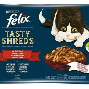 Purina Tasty Shreds Υγρή Τροφή για Ενήλικες Γάτες σε Φακελάκι με Κοτόπουλο 80gr S9111015