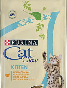 Purina Cat Chow Kitten Ξηρά Τροφή χωρίς Γλουτένη για Ανήλικες Γάτες με Κοτόπουλο 15kg
