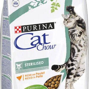 Purina Cat Chow Sterilised Ξηρά Τροφή για Ενήλικες Στειρωμένες Γάτες με Κοτόπουλο 1.5kg