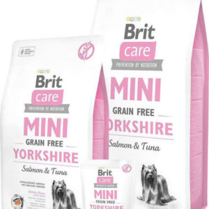 Brit Care Mini Grain Free Yorkshire 2kg Ξηρά Τροφή χωρίς Σιτηρά για Ενήλικους Σκύλους Μικρόσωμων Φυλών με Σολομό και Τόνο