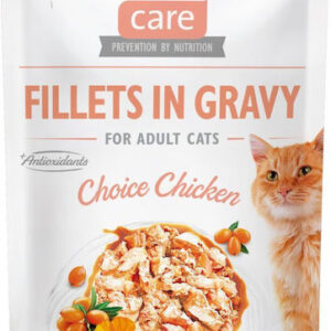 Brit Care Fillets In Gravy Υγρή Τροφή για Ενήλικες Γάτες σε Φακελάκι με Κοτόπουλο 85gr