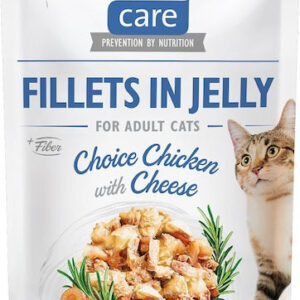 Brit Care Fillets In Jelly Υγρή Τροφή για Ενήλικες Γάτες σε Φακελάκι με Κοτόπουλο χωρίς Γλουτένη 85gr