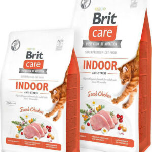 Brit Care Indoor Anti-Stress Ξηρά Τροφή για Ενήλικες Γάτες με Κοτόπουλο 7kg