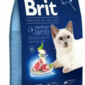 Brit Premium By Nature Sterilized Ξηρά Τροφή χωρίς Γλουτένη για Στειρωμένες Γάτες με Αρνί 8kg