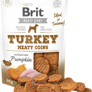 Brit Jerky Snacks Turkey Λιχουδιά για Κουτάβια Μικρόσωμων Φυλών χωρίς Γλουτένη με Γαλοπούλα 80gr