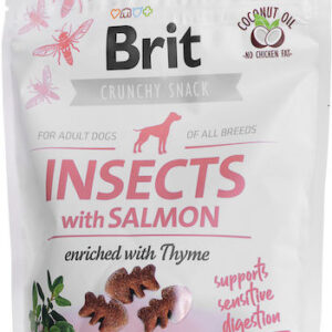 Brit Care Dog Insects & Salmon Λιχουδιές Σκύλου με Σολομό 200gr