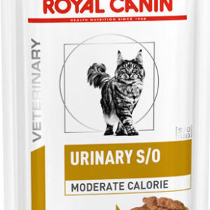 Royal Canin Urinary S/O Moderate Calorie Υγρή Τροφή για Ενήλικες Γάτες σε Φακελάκι με Πουλερικά και Ψάρια Διαίτης 85gr 3611010