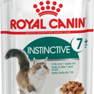Royal Canin Instinctive 7+ Υγρή Τροφή για Ενήλικες Γάτες σε Φακελάκι με Κρέας 85gr 2609010
