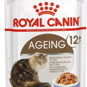 Royal Canin Ageing 12+ Thin Slices Υγρή Τροφή για Ηλικιωμένες Γάτες σε Φακελάκι με Πουλερικά 12x85gr 2620010