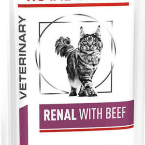 Royal Canin Renal Υγρή Τροφή για Ενήλικες Γάτες σε Φακελάκι με Βοδινό 85gr 3612010